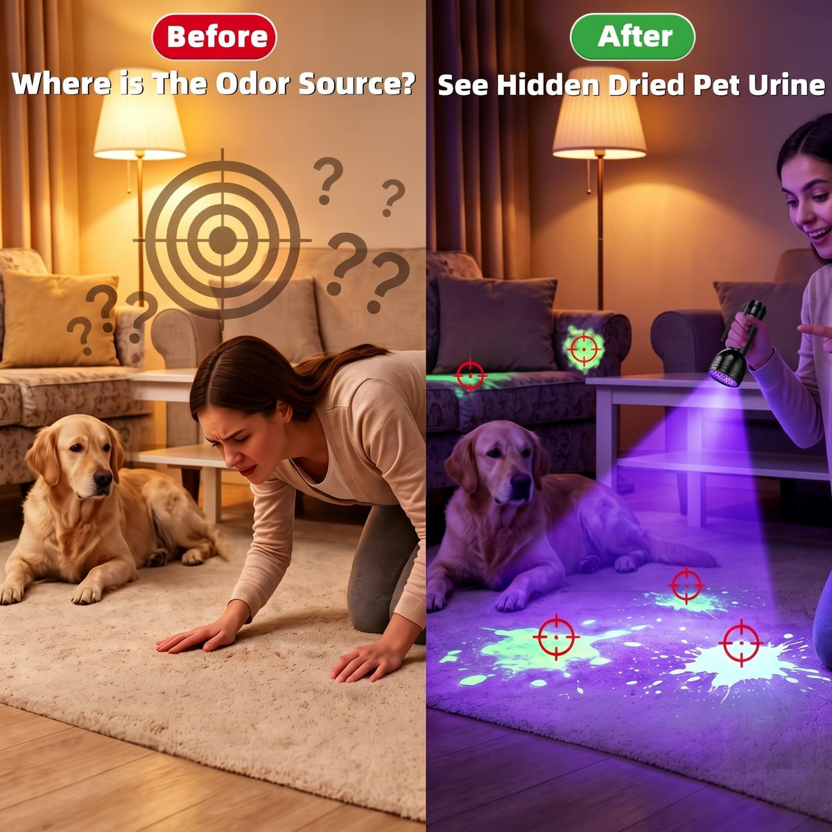 UV Light Stain Detector: Finds Hidden Pet Urine