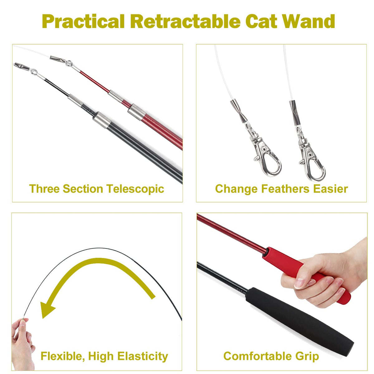 Cat Toys for Indoor Cats, Interactive Cat Toy